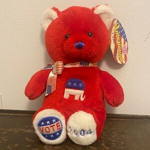 Sugar Loaf VTG Americana Collection Republican Elephant Emblem VOTE 2004 Bear